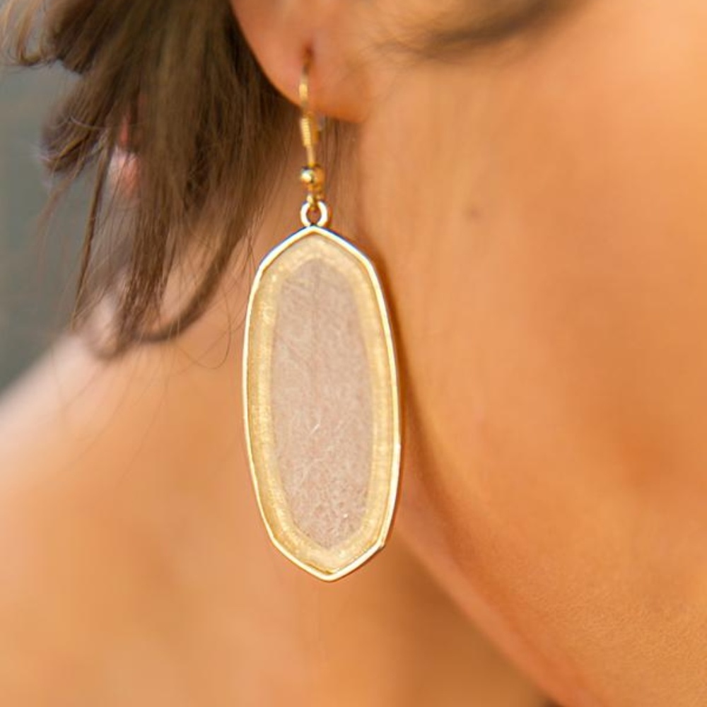 Shop Impressions London Travels Earrings White